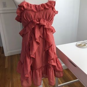 NWT Red Carter Ruffle Dress
